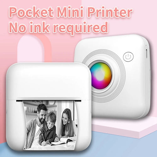 Mini Pocket Label Printer Inkless Wireless Bluetooth Thermal Tags