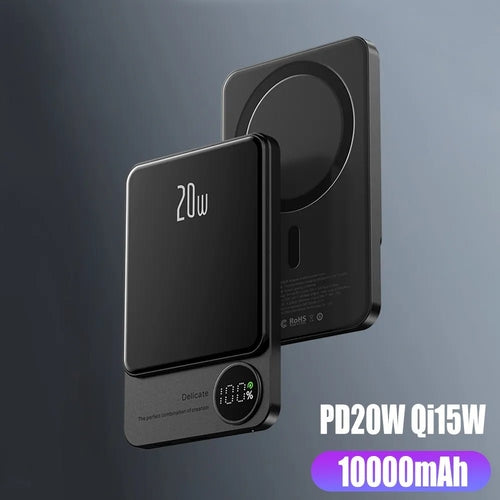 Magnetic Power Bank Wireless External Auxiliary Battery Pack