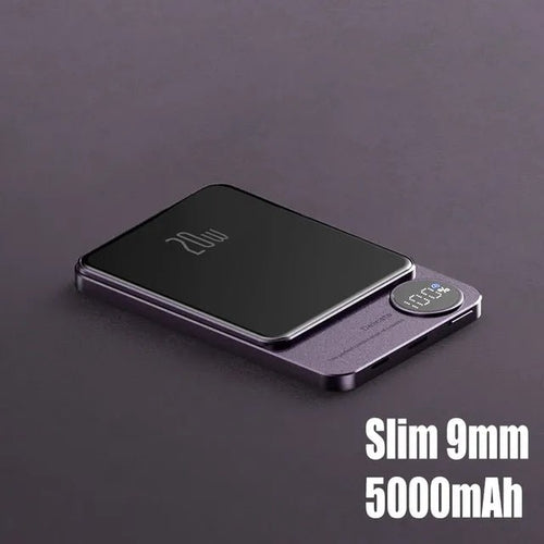 Magnetic Power Bank Wireless External Auxiliary Battery Pack